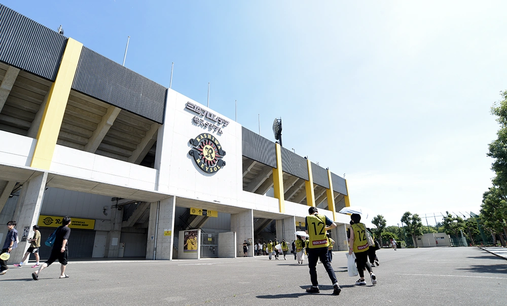 写真：日立柏サッカー場で開催された関東リーグ。