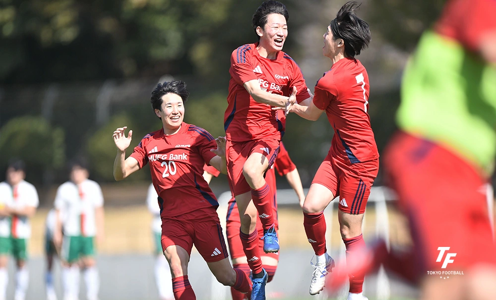 三菱UFJ銀行はPK戦で勝利し2次戦進出。（写真：小林渓太）