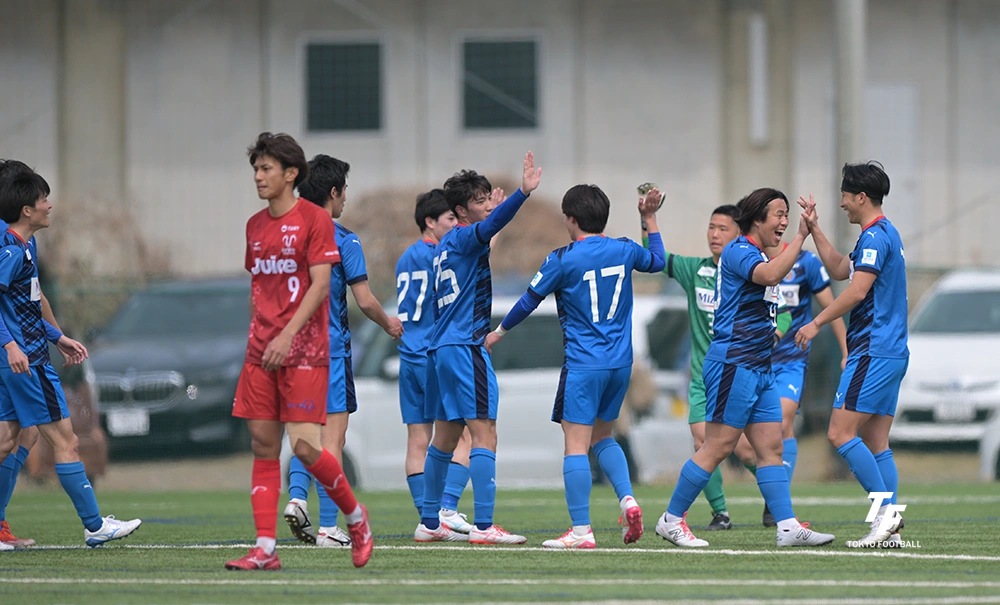 写真：東京ユナイテッドはエリースを3－2で退けて決勝進出。