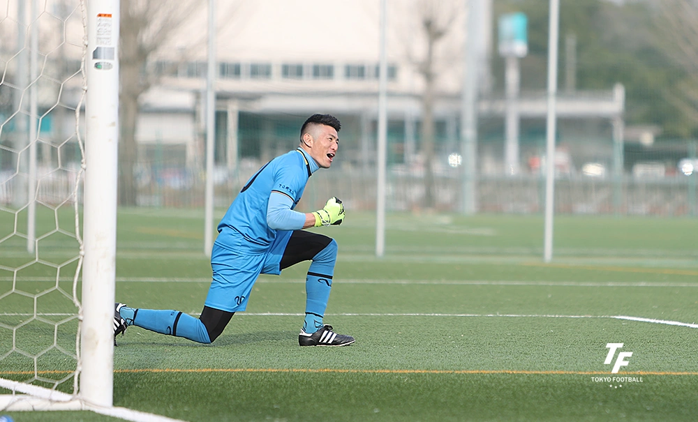 写真：PK戦で勝利の立役者となったGK大畑。