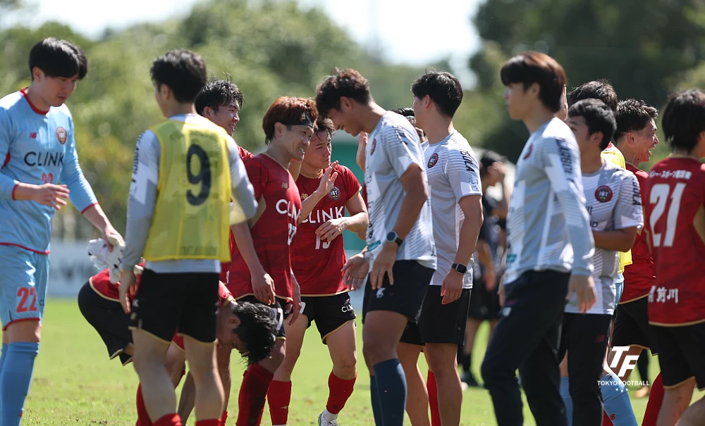 写真：決勝進出をよろこぶBilobaの選手たち。