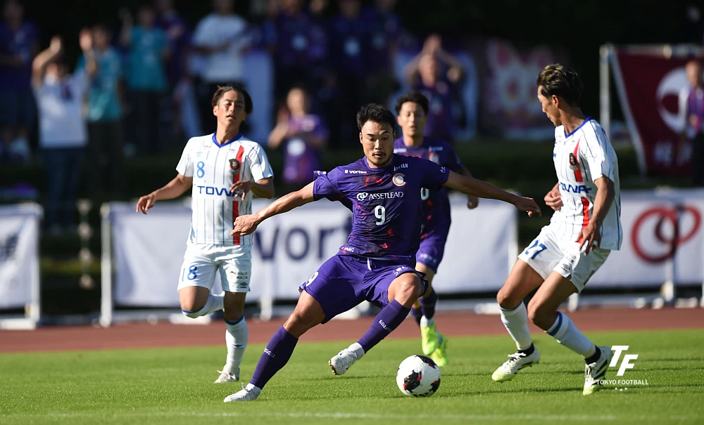 写真:この日決勝点を決めたFW中山。(写真:小林渓太)