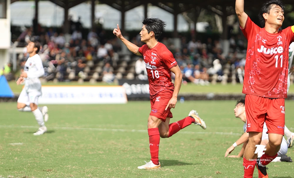 写真：エリースは道渕のゴールなどで2－0で和歌山に勝利。